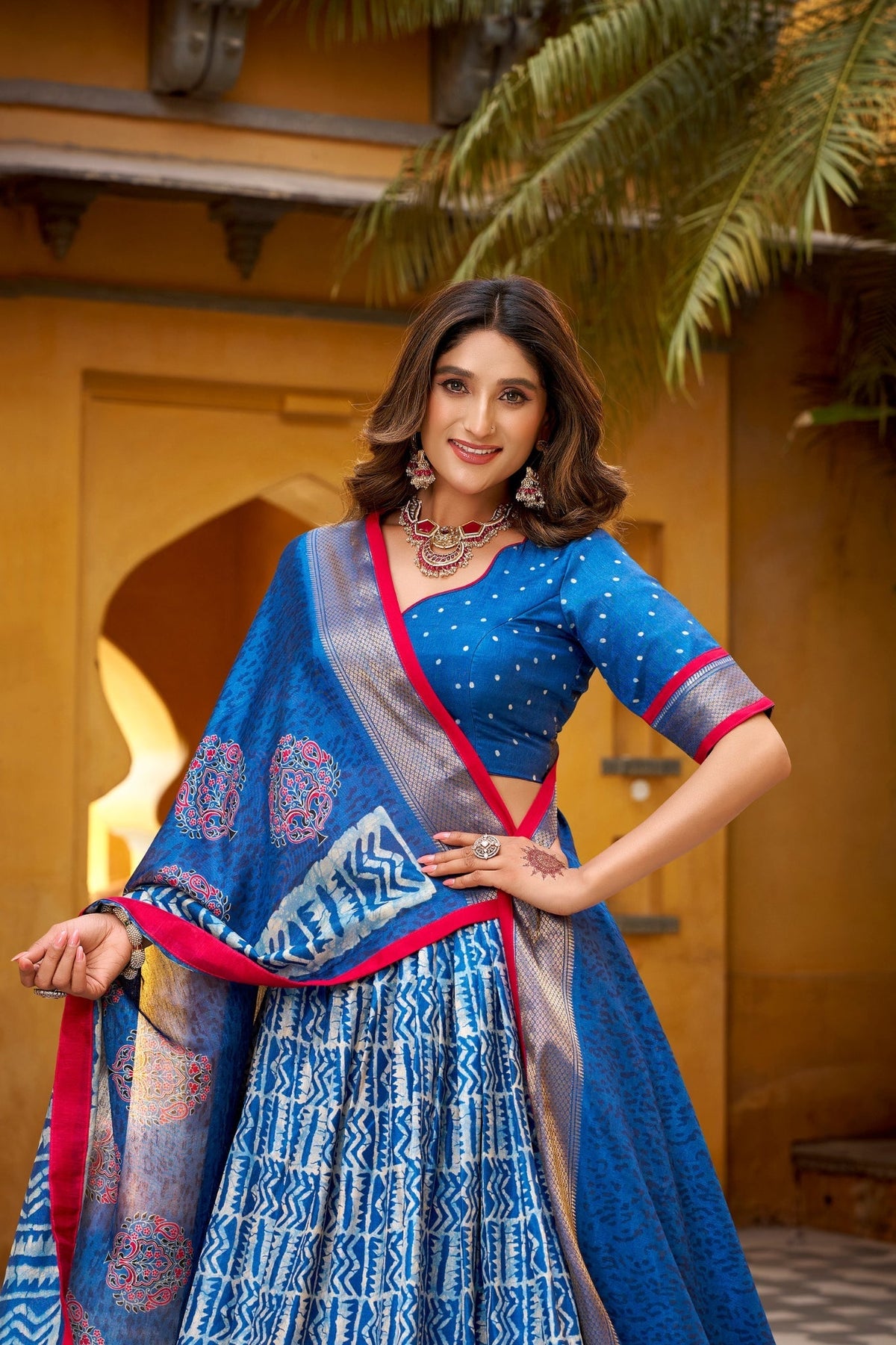 Heritage Batik Dola Silk Lehenga Choli