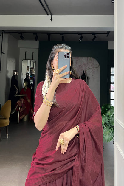 Pure Chanderi Zari Weaving Lehenga Choli With Dupatta