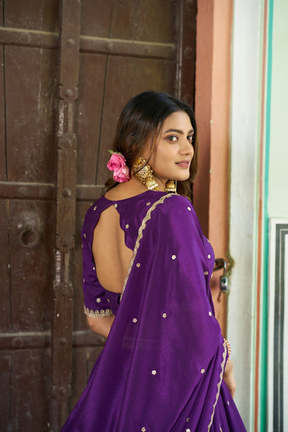 Luxury Chinon Heavy Flair Lehenga Collection for Special Occasions