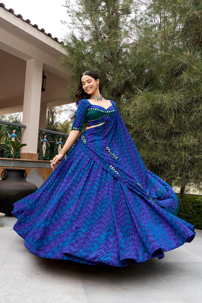Navratri Georgette Sequins Lehenga Set | Tulip Designer