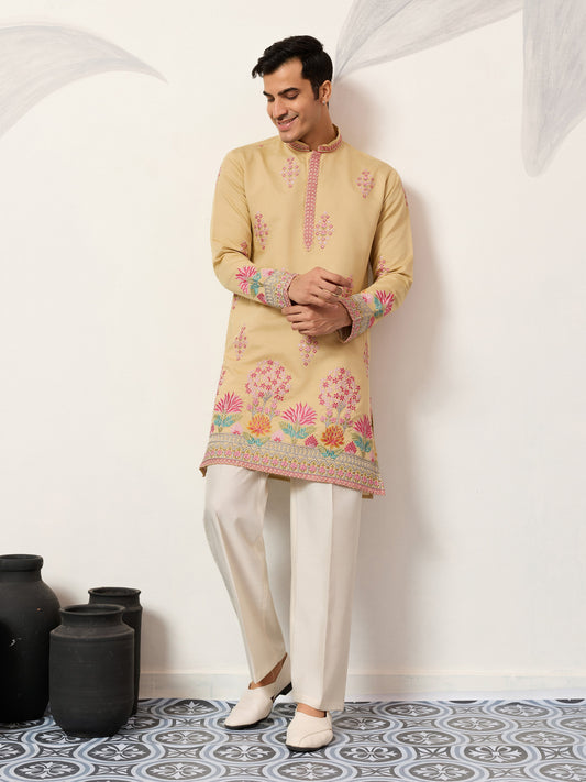 Groom Yellow Kurta for Haldi Ceremony Special for Mens