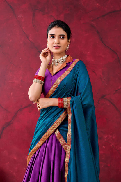 Classic Narayan Pet Cotton Zari Work Lehenga Choli For Women