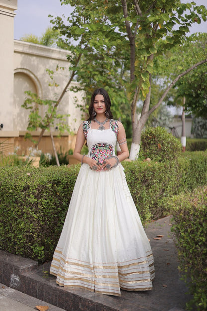 Navratri Special Reyon Gamthi Lehenga Choli Set 