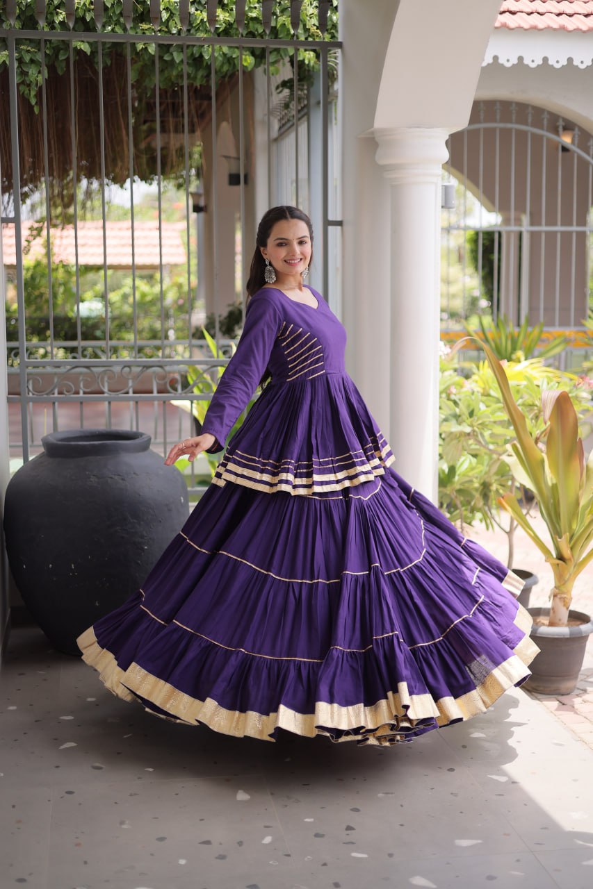 Noorani Cora Cotton Frill Lehenga Collection For Women
