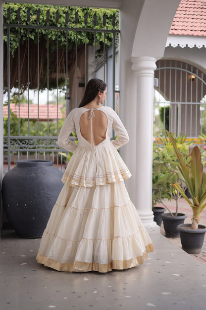 Noorani Cora Cotton Frill Lehenga Collection For Women