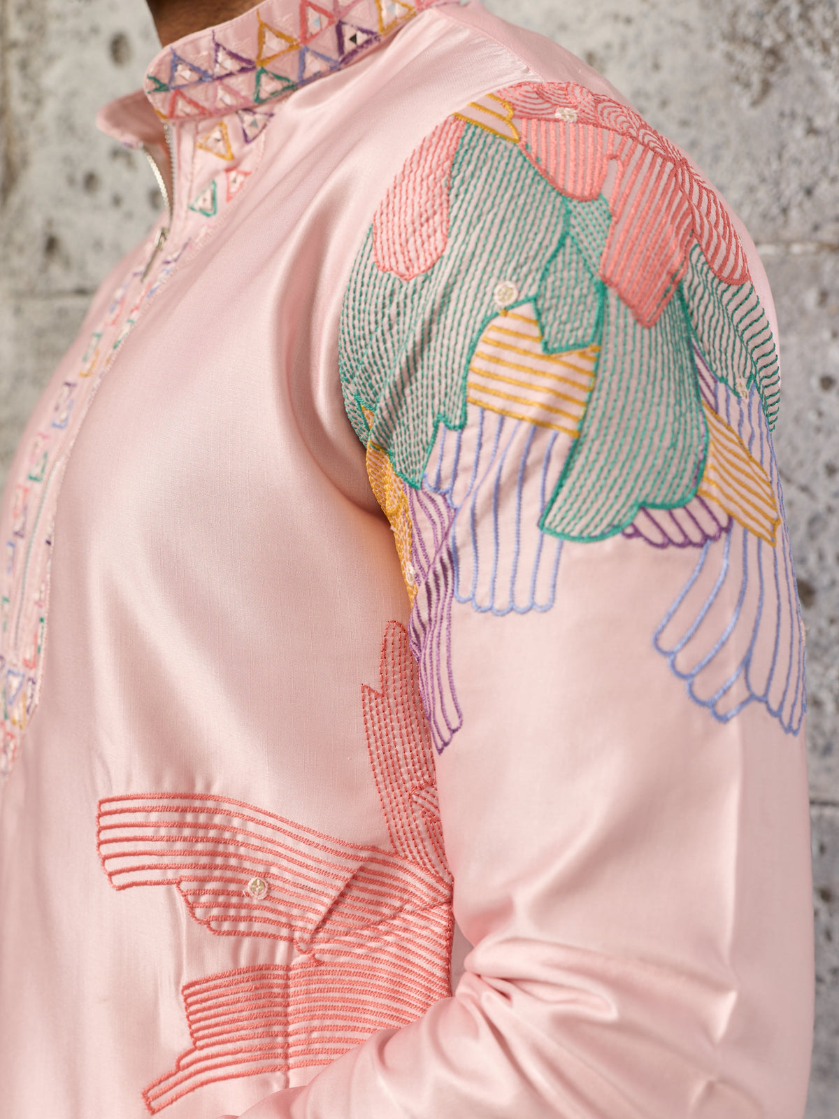Pink Soft Silk Embroidered Kurta Set For Special Occasion