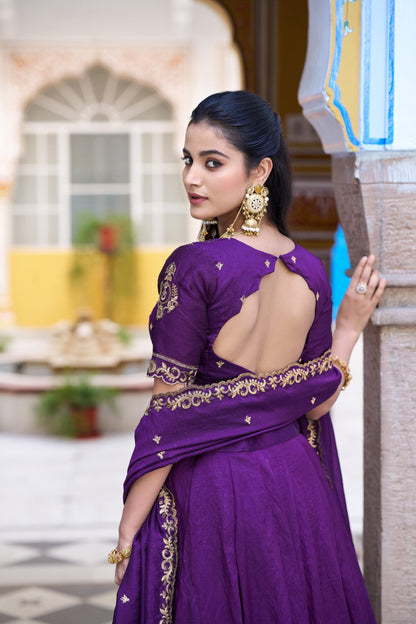 Premium NC Silk Sequins Embroidered Lehenga Choli with Dupatta Set for Women