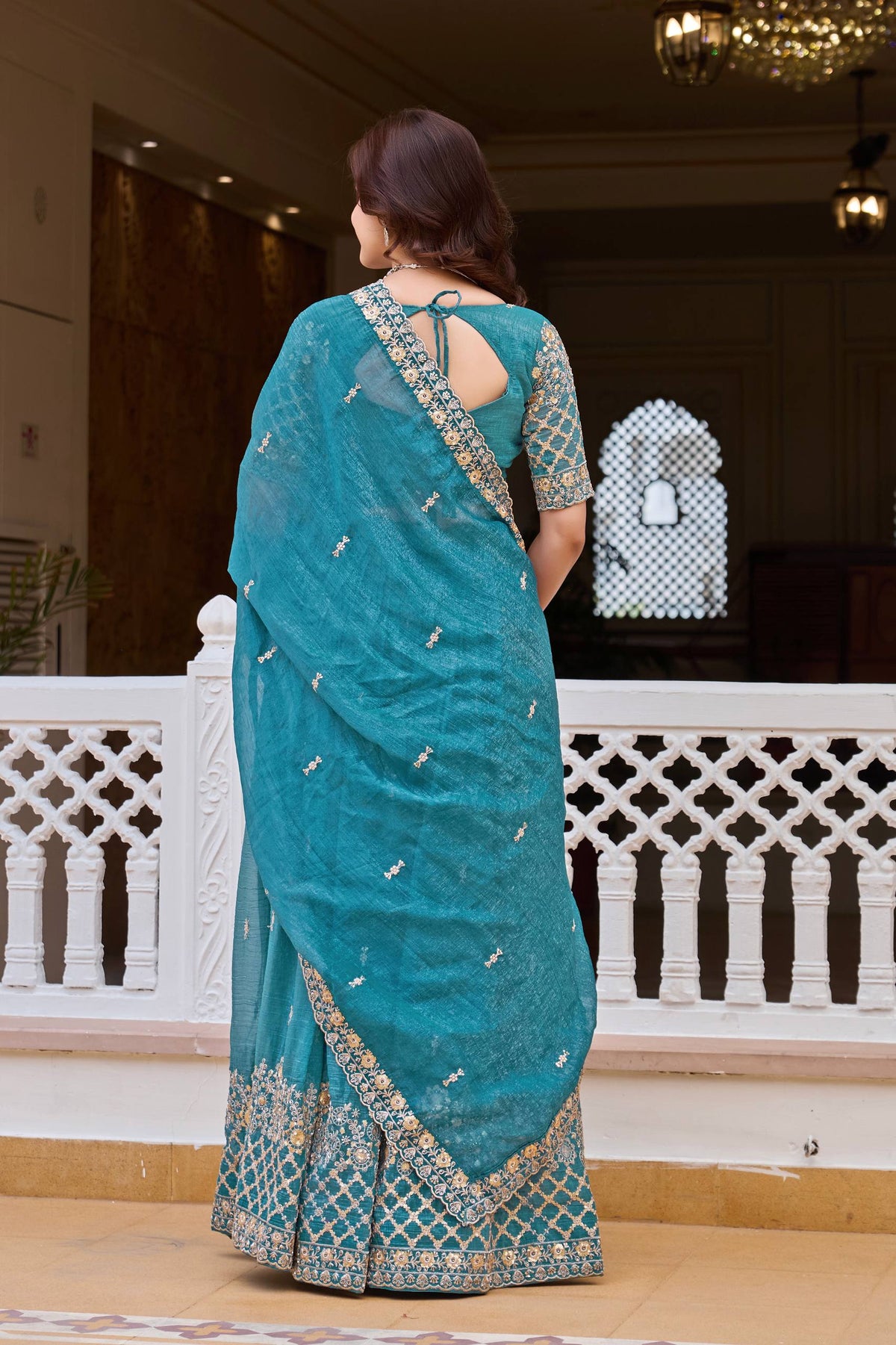 Elegant Pure Crunchy Embroidered Lehenga Choli for Festive Wear