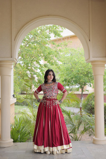 Reyon Double Ghera Lehenga Set | Tulip Designer 