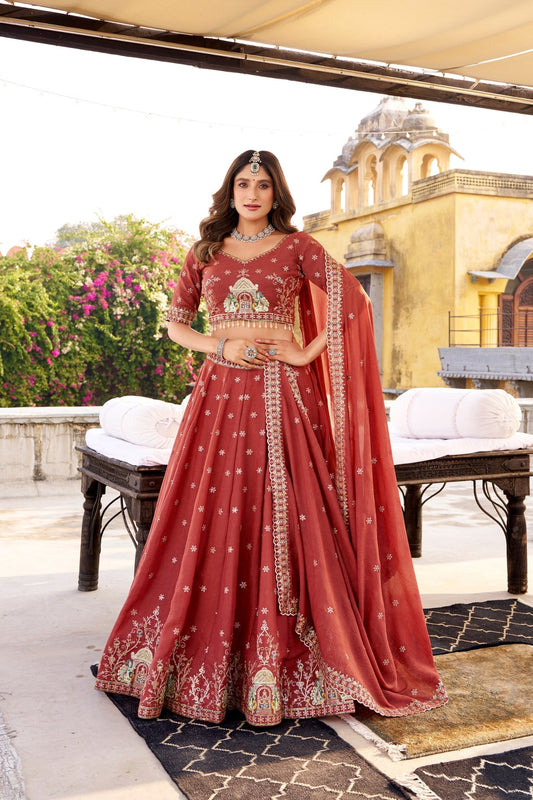 Royal Hand Embroidered Couture Bridesmaid Lehenga