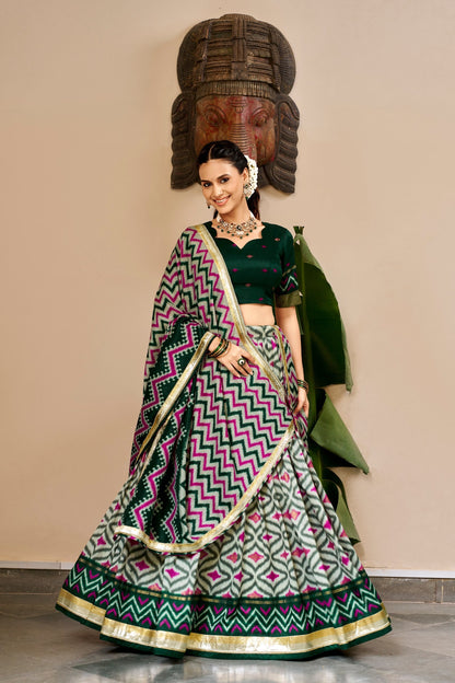 Navratri Special Embossed Lace Lehenga Set | Tulip Designer 