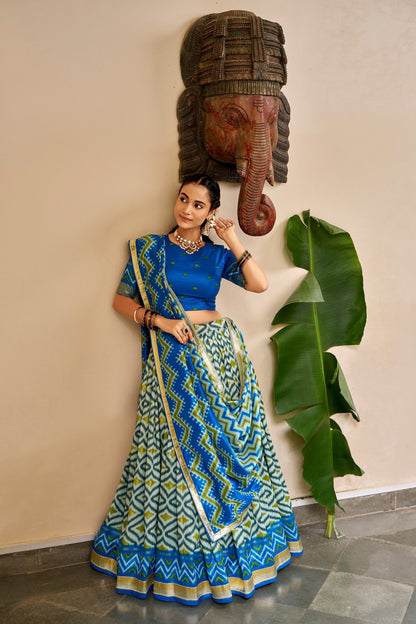 Navratri Special Embossed Lace Lehenga Set | Tulip Designer 