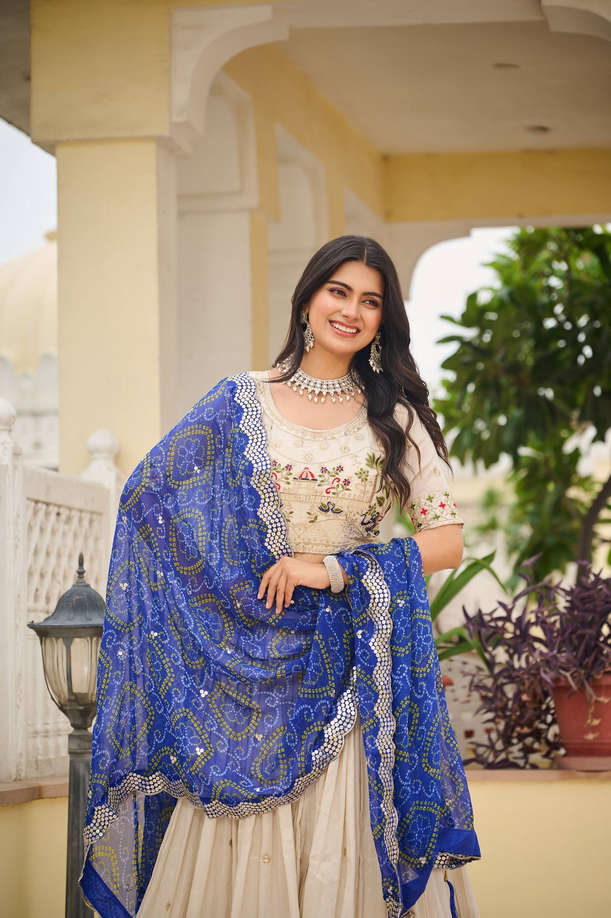 Premium  Pure Tissue Silk Festival Lehenga Choli Set With Dupatta