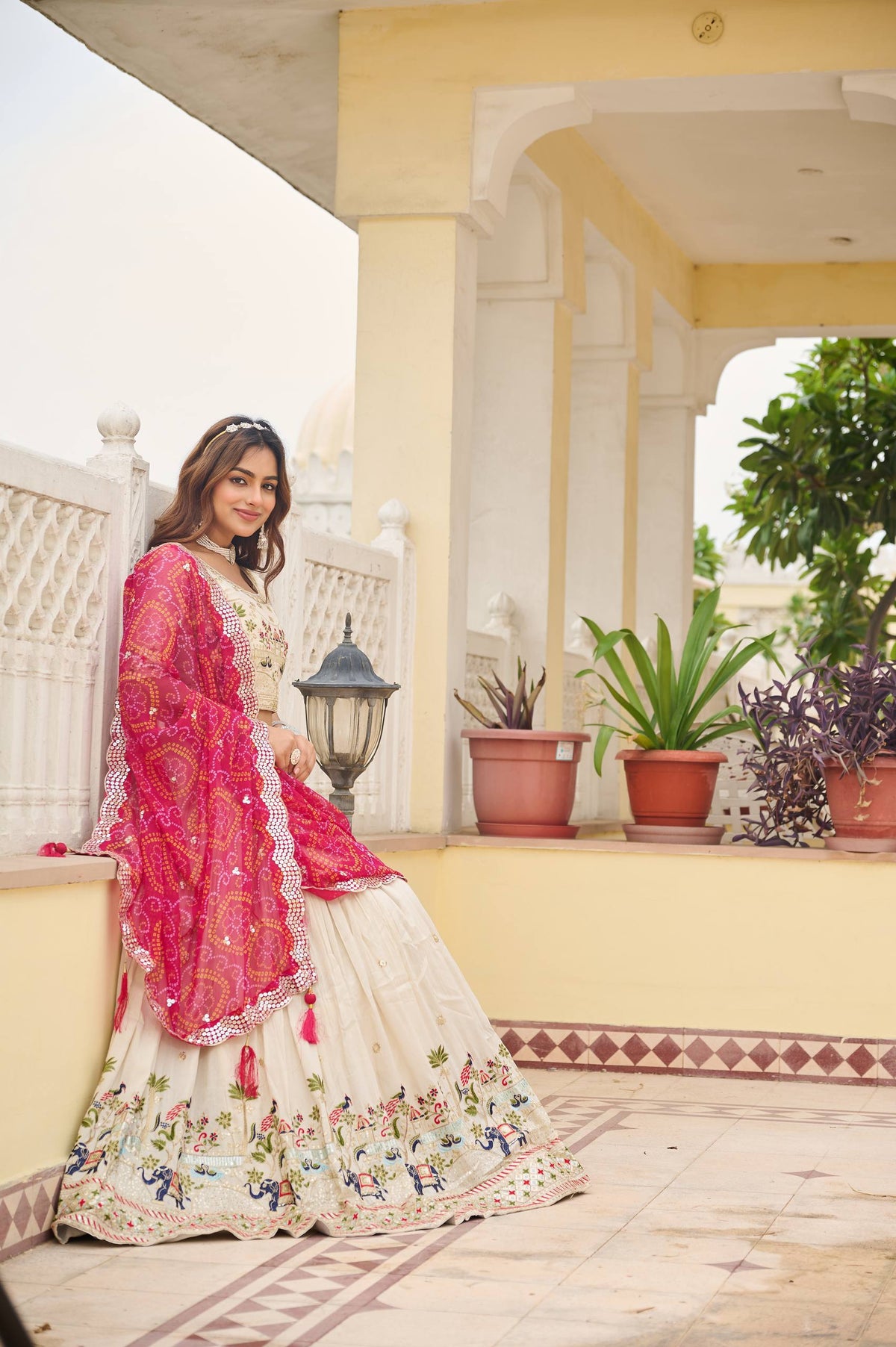 Premium  Pure Tissue Silk Festival Lehenga Choli Set With Dupatta