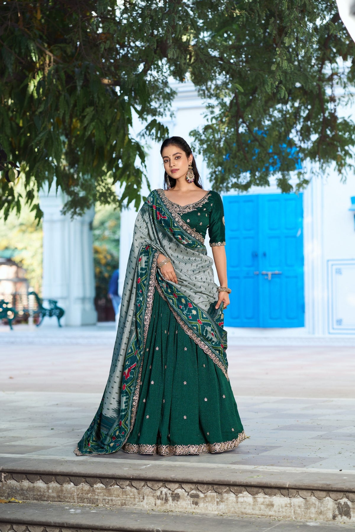 Royal Vichitra Silk Heavy Flair Lehenga with Designer Dupatta 