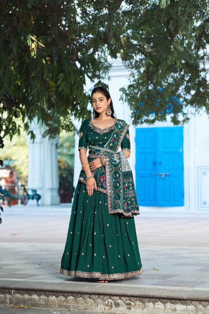 Royal Vichitra Silk Heavy Flair Lehenga with Designer Dupatta