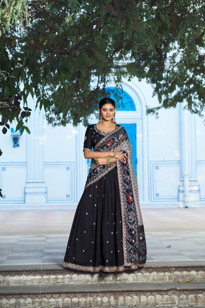 Royal Vichitra Silk Heavy Flair Lehenga with Designer Dupatta 