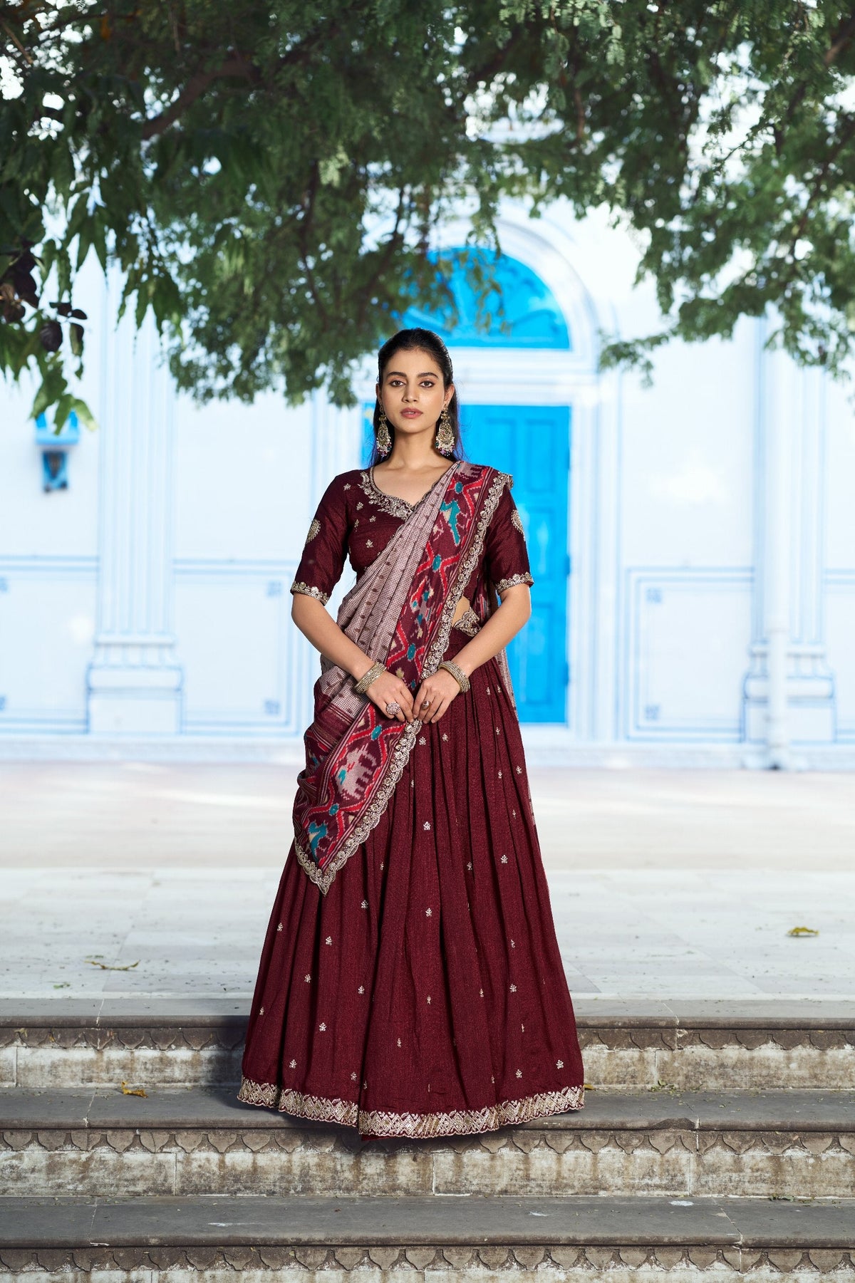 Royal Vichitra Silk Heavy Flair Lehenga with Designer Dupatta 