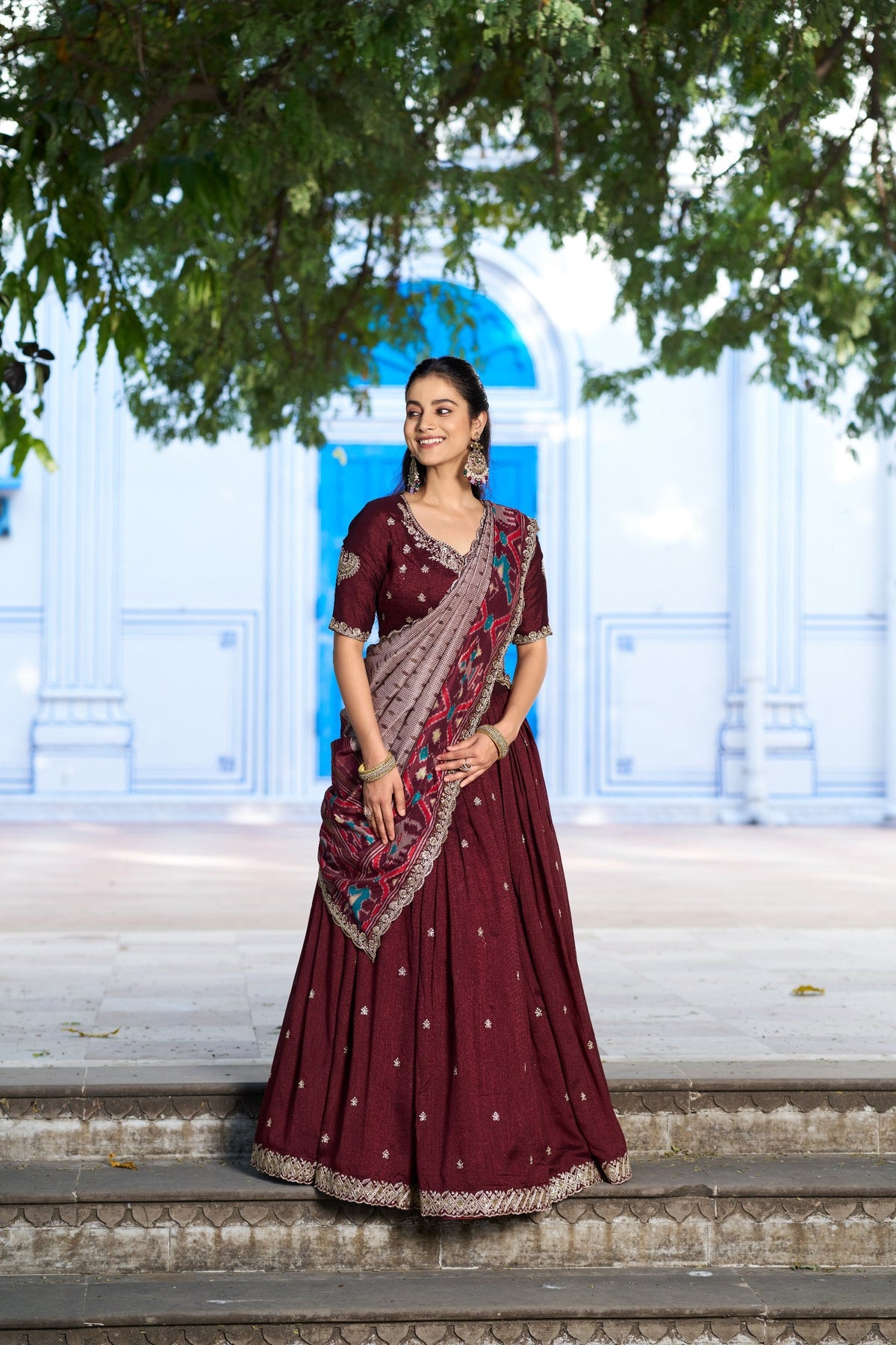 Royal Vichitra Silk Heavy Flair Lehenga with Designer Dupatta