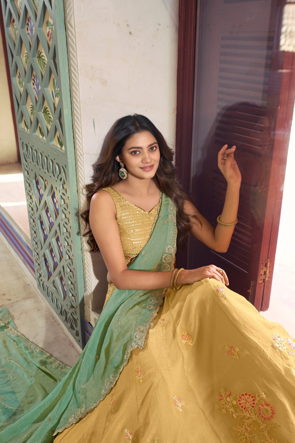 Wedding Special Yellow NC Moss Silk Designer Lehenga Set for Women